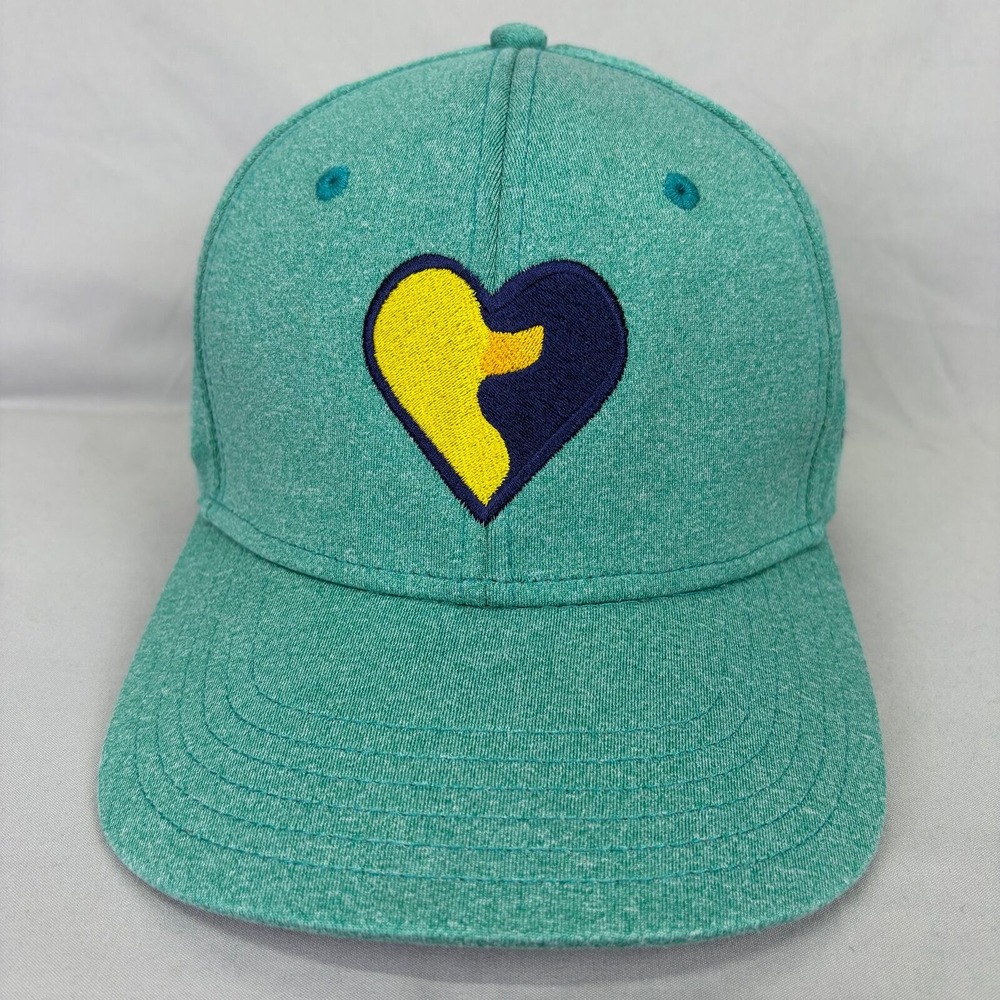 Choose Love Movement Hat Snapback Unisex OSFM Teal Green Heart Logo Cap